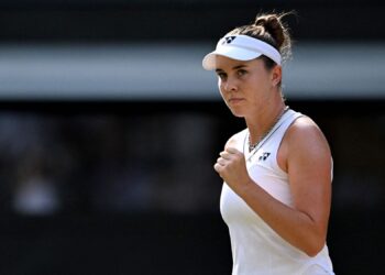 Linda Noskova u finalu Wimbledona