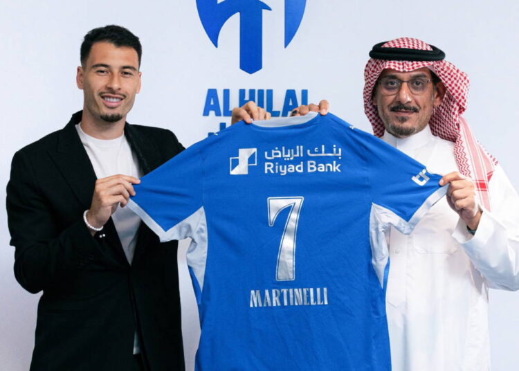 Martinelli prodat Al-Hilalu za 60 miliona funti